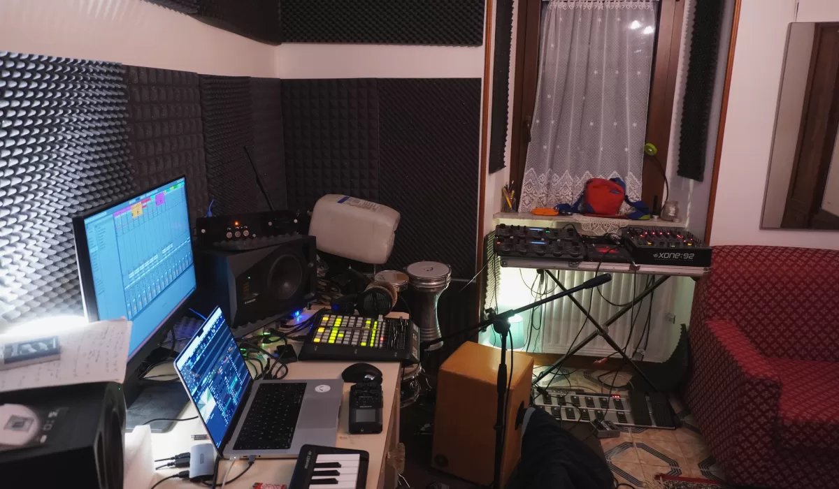 Kleines Recording- und Arbeitsstudio im Haus in Porano